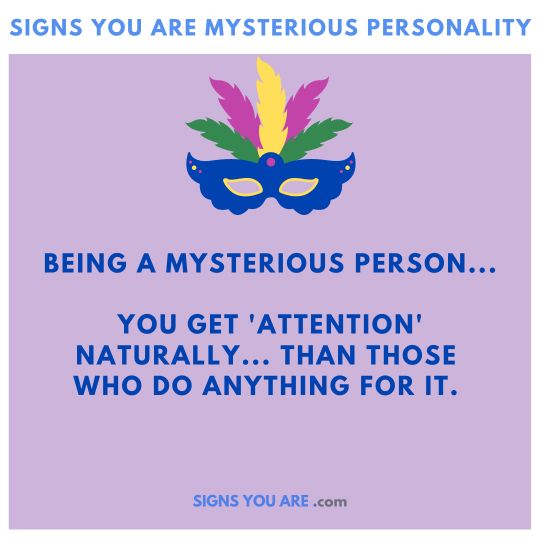why mysterious person are attractive