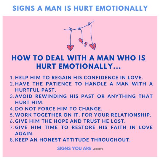 How to deal with broken man who loves you