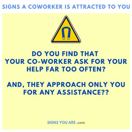 signs he likes you but is hiding it at work