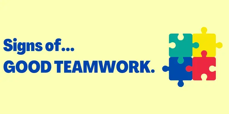 Signs of Good Teamwork