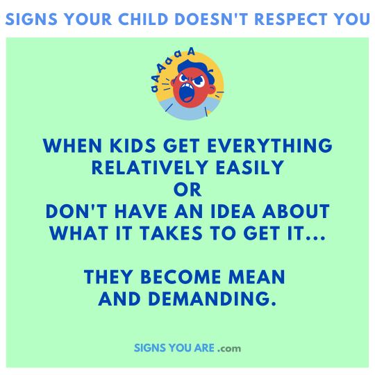 signs of a disrespectful child