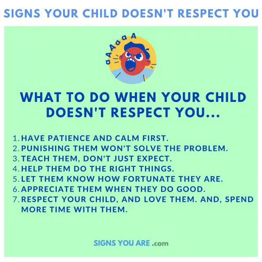 what to do if your child doesn't respect you