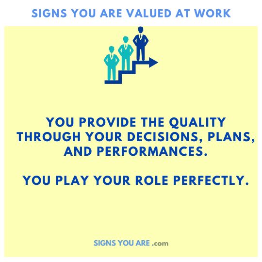 signs your company values you