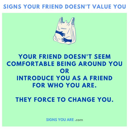 signs your friend does not respect you