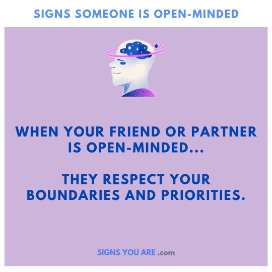 How to know someone is an open-minded