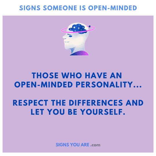 Signs of an open-minded personality