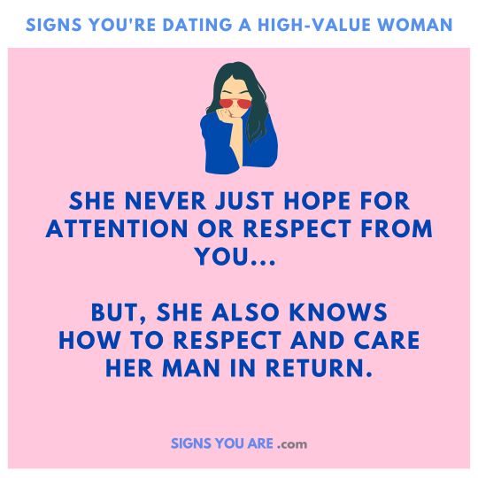 Signs You Date A High-Value Woman